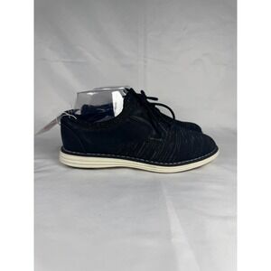 Cat & Jack Elijah Kids US 4 Oxford Black Knit Round Toe Lace Up Dress Shoes